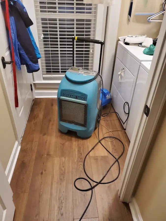 Commercial dehumidifier deployed for Flood Damage Cleanup in Hopewell