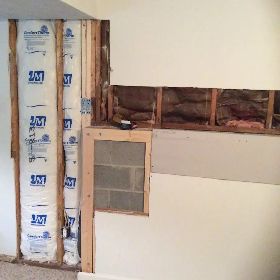 Wall insulation replacement during Structural Drying in Hopewell